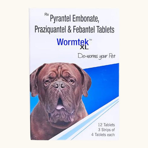 Ek tek Wormtek XL Deworming Tablets for Dogs